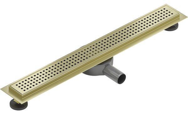 Mexen Flat 360° M08 въртящ се линеен сифон 50 см, злато четкано - 1A25050-40