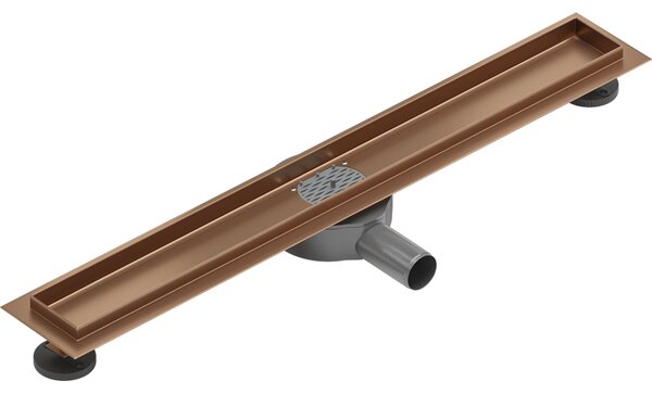 Mexen Flat 360° корпус за линеен сифон въртящ се 50 см, четкана мед - 1C40050