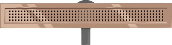 Mexen Flat 360° M08 въртящ се линеен сифон 50 см, розово злато - 1625050-40