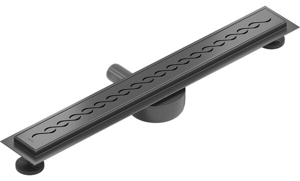 Mexen Flat 360° M18 въртящ се линеен сифон 70 см, четка в цвят gun gray - 1E23070-40