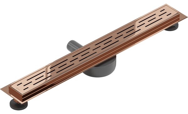 Mexen Flat 360° M01 въртящ се линеен сифон 70 см, розово злато - 1620070-40