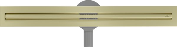 Mexen Flat 360° Slim линеен въртящ се сифон 60 см, златисто матов - 1A41060