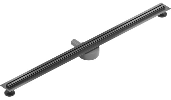 Mexen Flat 360° Slim линеен въртящ се сифон 120 см, четкано оръжейно сиво - 1E41120