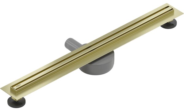 Mexen Flat 360° Slim линеен въртящ се сифон 60 см, златисто матов - 1A41060