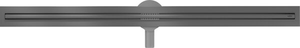 Mexen Flat 360° Slim линеен въртящ се сифон 120 см, четкано оръжейно сиво - 1E41120