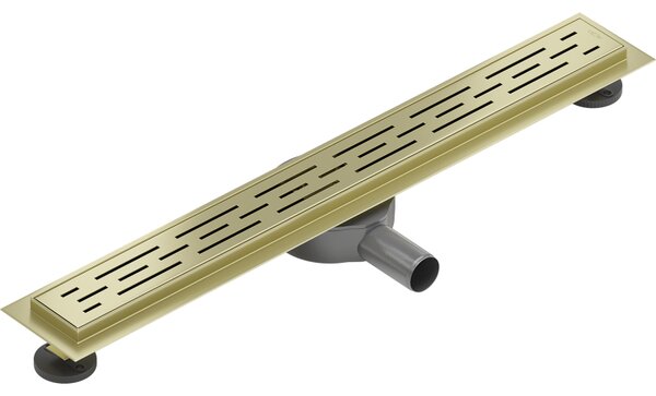 Mexen Flat 360° M01 въртящ се линеен сифон 70 см, златисто четкан - 1A20070-40
