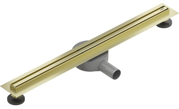 Mexen Flat 360° Slim линеен въртящ се сифон 60 см, златисто матов - 1A41060