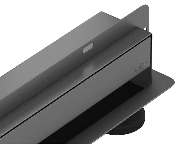 Mexen Flat Wall линеен стенен сифон 2в1 50 см, четкан Gun gray - 1E30050