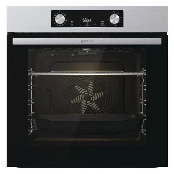 Фурна за вграждане Gorenje BO6737E02X, клас А, 77 л. обем, хидролитично почистване, SuperSize, PerfectGrill, инокс