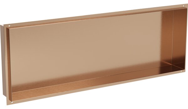 Mexen X-Wall-NR нишева полица без фланец 90 x 30 см, четкана мед - 19C1903010