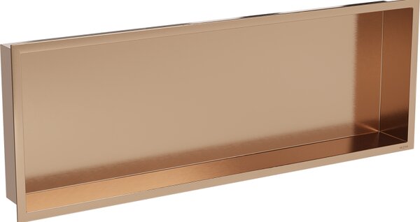 Mexen X-Wall-R ъглов рафт с фланец 90 x 30 см, четкана мед - 19C0903010