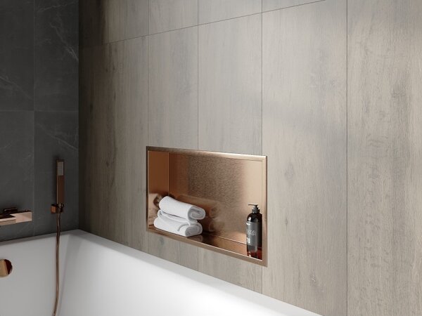 Mexen X-Wall-R рафт ниша с фланец 60 x 30 см, матирана мед - 19C0603010