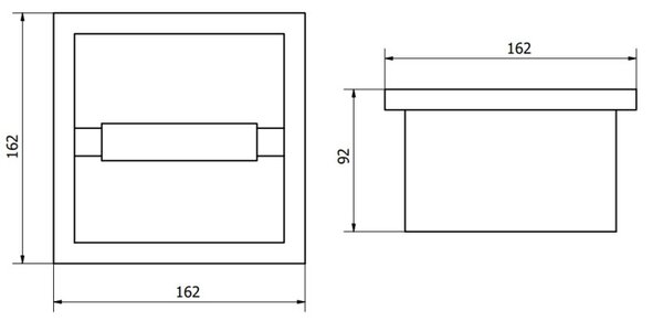 Mexen X-Wall-P държач за тоалетна хартия, матирана мед - 19C3