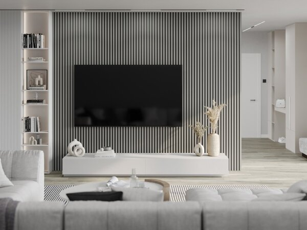 Mexen Lam-F акустични стенни ламели 275 x 31,5 см, филц 6 мм, сив мат - S105-275317-2812-052
