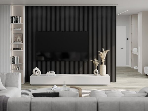 Mexen Lam-F стенни акустични ламели 275 x 31,5 см, филц 6 мм, Черен Мат - S105-275317-2812-053