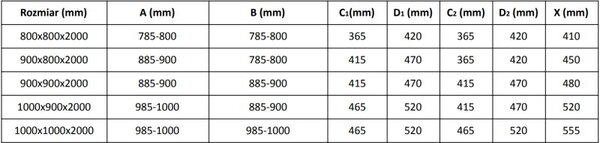 Mexen Velar Плъзгаща се душ кабина Дуо 80 х 80 см, прозрачна, черна - 871-080-080-02-70