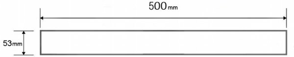 Mexen Flat M13 капак 2в1 за линеен сифон 50 см, златист - 1519050