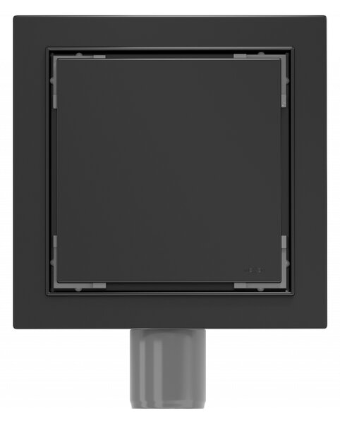 Mexen Flat-Q M13 квадратен подов сифон 12 x 12 см, черен - 1710012