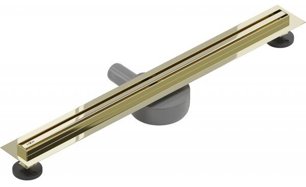 Mexen Flat 360° Slim въртящ се линеен сифон 60 см, златен - 1541060