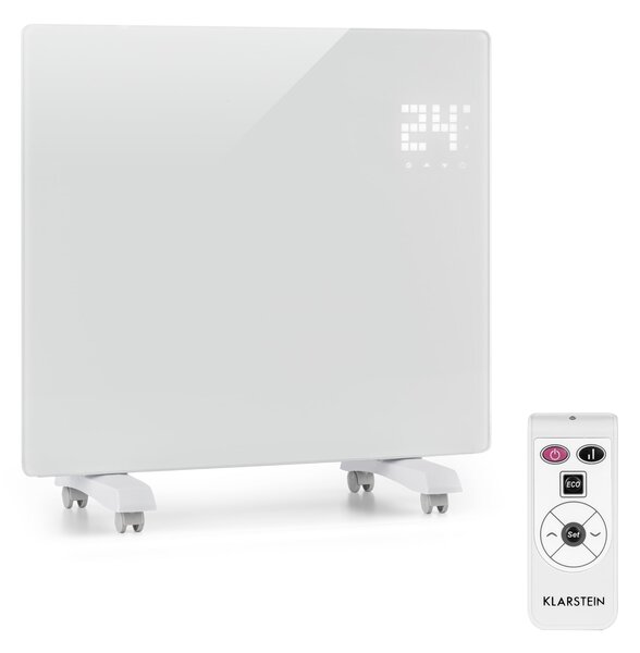 Klarstein Bornholm Single, конвектор, конвекторен нагревател, термостат, таймер, 1000W, бял