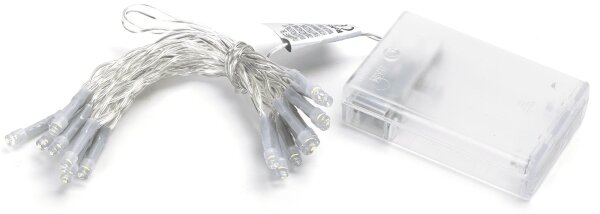 Aigostar - LED коледен гирлянд 20xLED/3xAA 2,3 m топло бяло