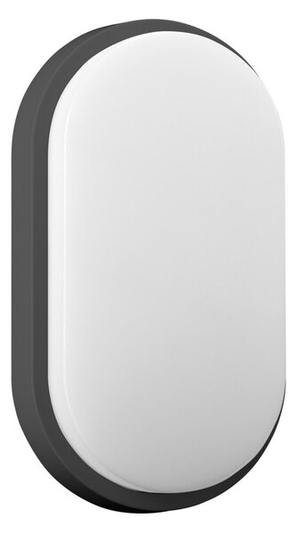 LED градинско осветително тяло Adviti Nefryt, 15W, 1100 lm, 4000K, IP54 защита, за стена, черно