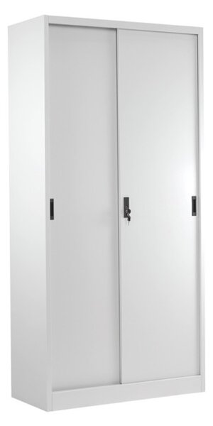 Шкаф Carmen CR-1266 J, 4 бр. рафтове, гладко покритие, прахово боядисан метал, светло сив