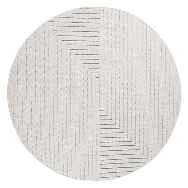 Кремав кръгъл килим за открито и закрито ø 80 cm Nova 1202 – Ayyildiz Carpets