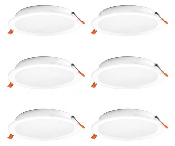 Osram - Комплект 6x вградени LED осветителни тела ESSENTIAL LED/18W/230V Ø 22 см бели