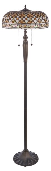 Endon 111921 - Торшер Tiffany MILLE FEUX 2xE27/10W/230V pr. 45 cm