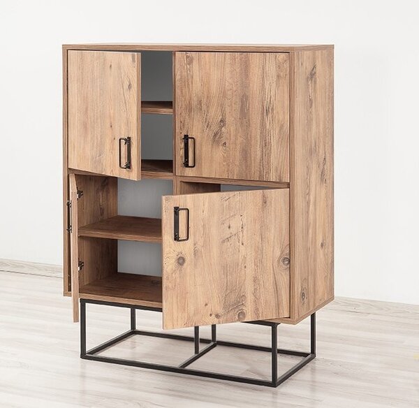 Многофункционален шкаф Quantum Natural 93x115x36 см