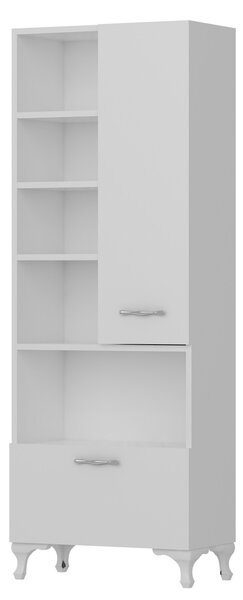 Многофункционален шкаф Sezen бял 60x31.5x163.6 см
