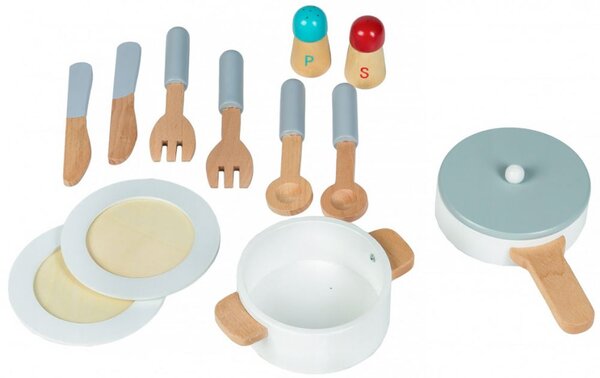 Дървена кухня XXL + кухненски инструменти Ecotoys