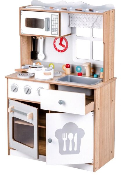 Дървена кухня XXL + кухненски инструменти Ecotoys