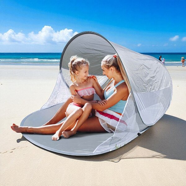 Плажна палатка POP-UP с престилка и защита UV50+ 200 x 120 x 90cm