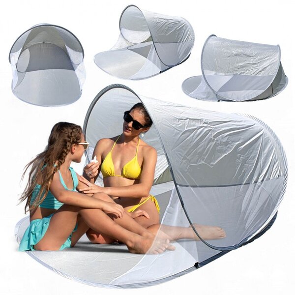 Плажна палатка POP-UP с престилка и защита UV50+ 200 x 120 x 90cm