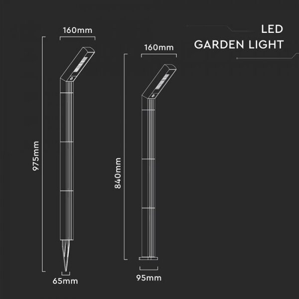 LED Соларна лампа 2 в 1 LED/1,5W/3,7V IP65 1500 mAh