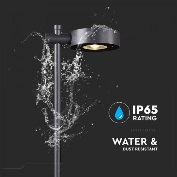 Външна LED лампа 7W/230V 3000K IP65, черна, 102 см