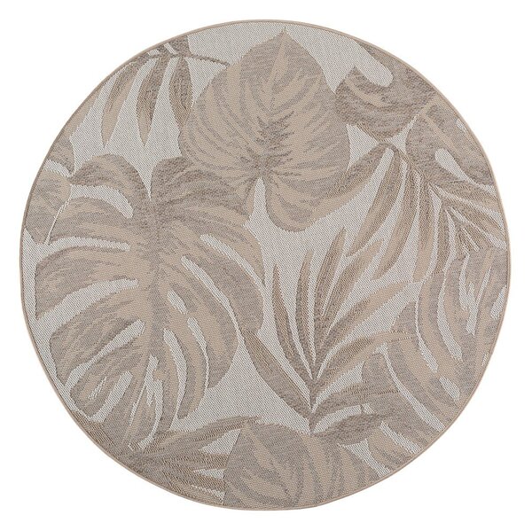 Бежов кръгъл килим за открито и закрито ø 120 cm Desert 1302 – Ayyildiz Carpets