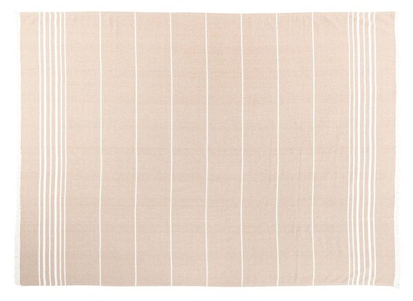 Бежово памучно одеяло 150x200 cm Solene – Tiseco Home Studio