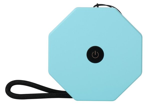 Бяла/тюркоазена преносима светлинна декорация с USB ø 8 cm Twist – Gingko