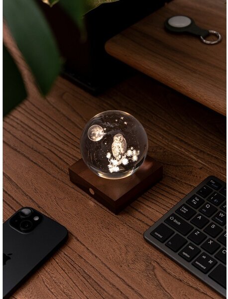 Преносима светлинна декорация с USB ø 8 cm Amber – Gingko