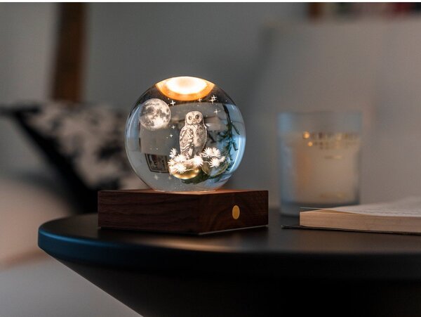 Преносима светлинна декорация с USB ø 8 cm Amber – Gingko