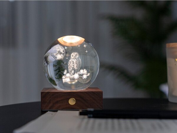 Преносима светлинна декорация с USB ø 8 cm Amber – Gingko