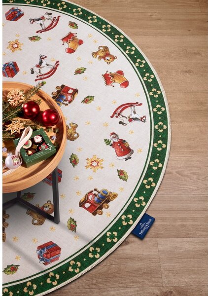 Зелен кръгъл килим с коледен мотив ø 150 cm Green Christmas – Villeroy&Boch