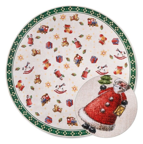 Зелен кръгъл килим с коледен мотив ø 150 cm Green Christmas – Villeroy&Boch