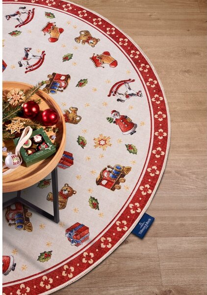 Червен кръгъл килим с коледен мотив ø 150 cm Red Christmas – Villeroy&Boch