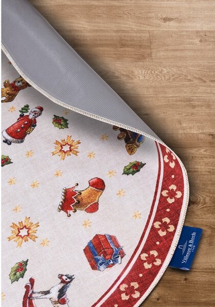 Червен кръгъл килим с коледен мотив ø 150 cm Red Christmas – Villeroy&Boch