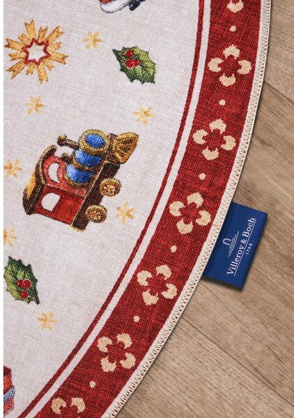 Червен кръгъл килим с коледен мотив ø 150 cm Red Christmas – Villeroy&Boch