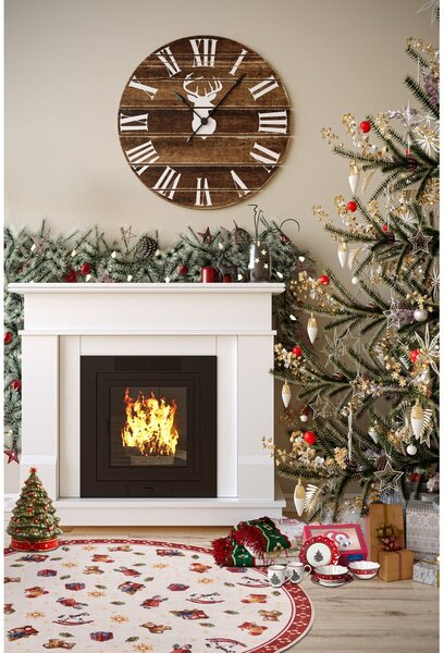 Червен кръгъл килим с коледен мотив ø 150 cm Red Christmas – Villeroy&Boch